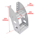10" Side Step for Peterbilt Semi Truck (Frame Mounted, Aluminium)