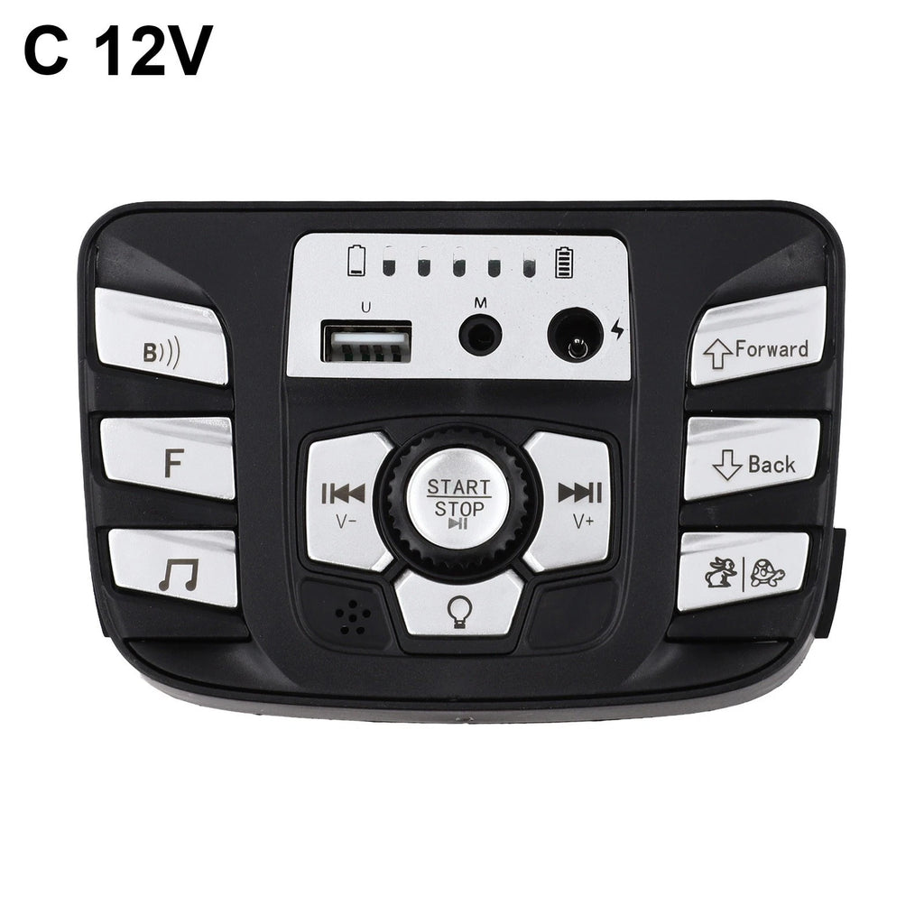 12V Kids Electric Car Central Console with Music & Power Display