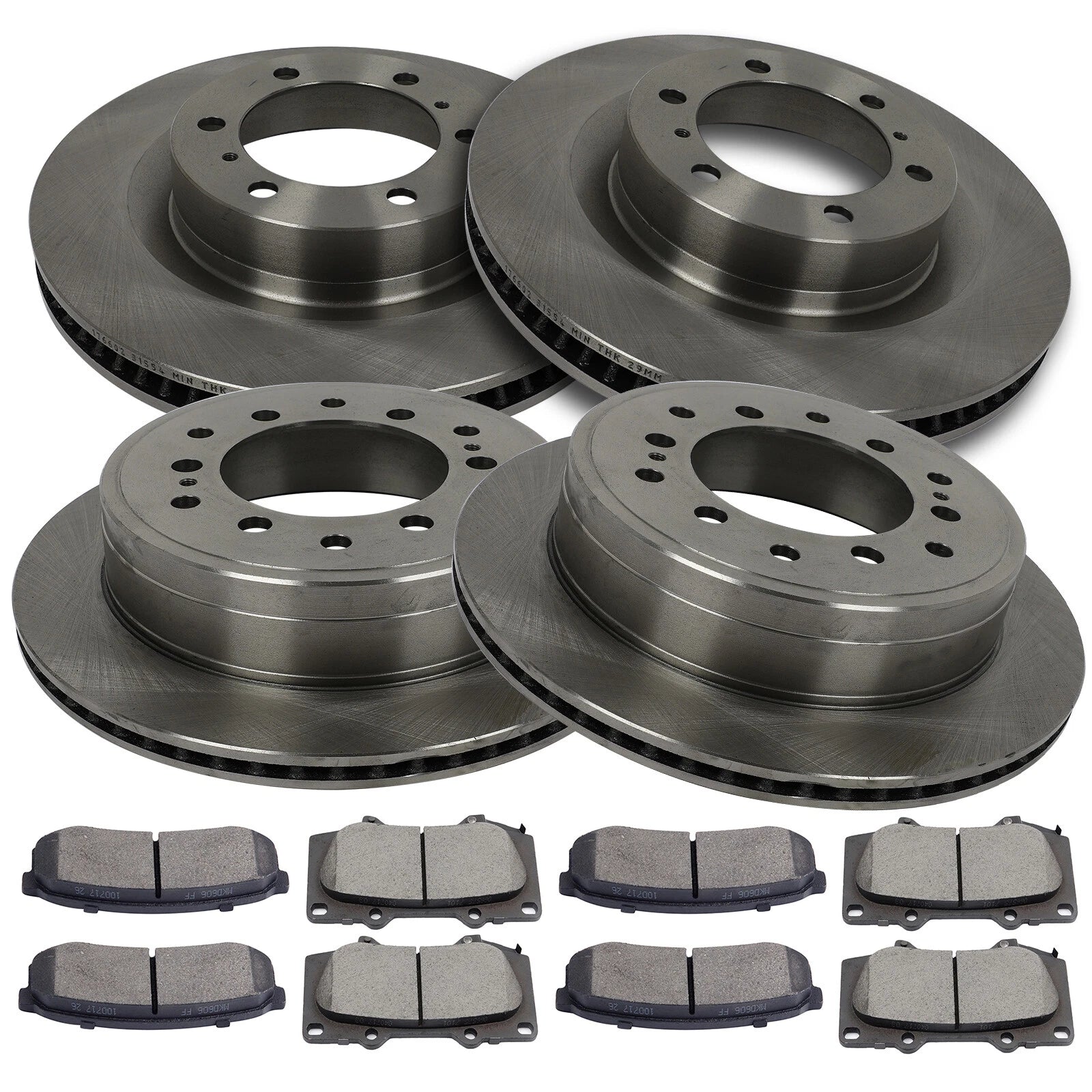 Drilled Brake Rotors & Ceramic Pads for Toyota 4Runner (2010–2020)