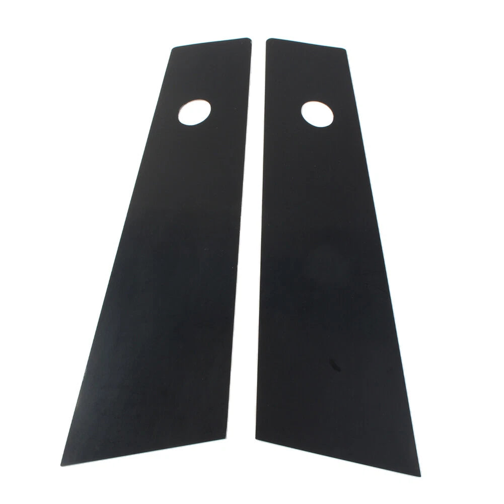 2X Bright Black Door Window Pillar Post Trims for Tesla Model Y (2020–2022)