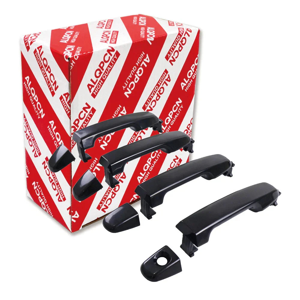 Set of 4 Black Exterior Door Handles for 2012-2017 Toyota Camry