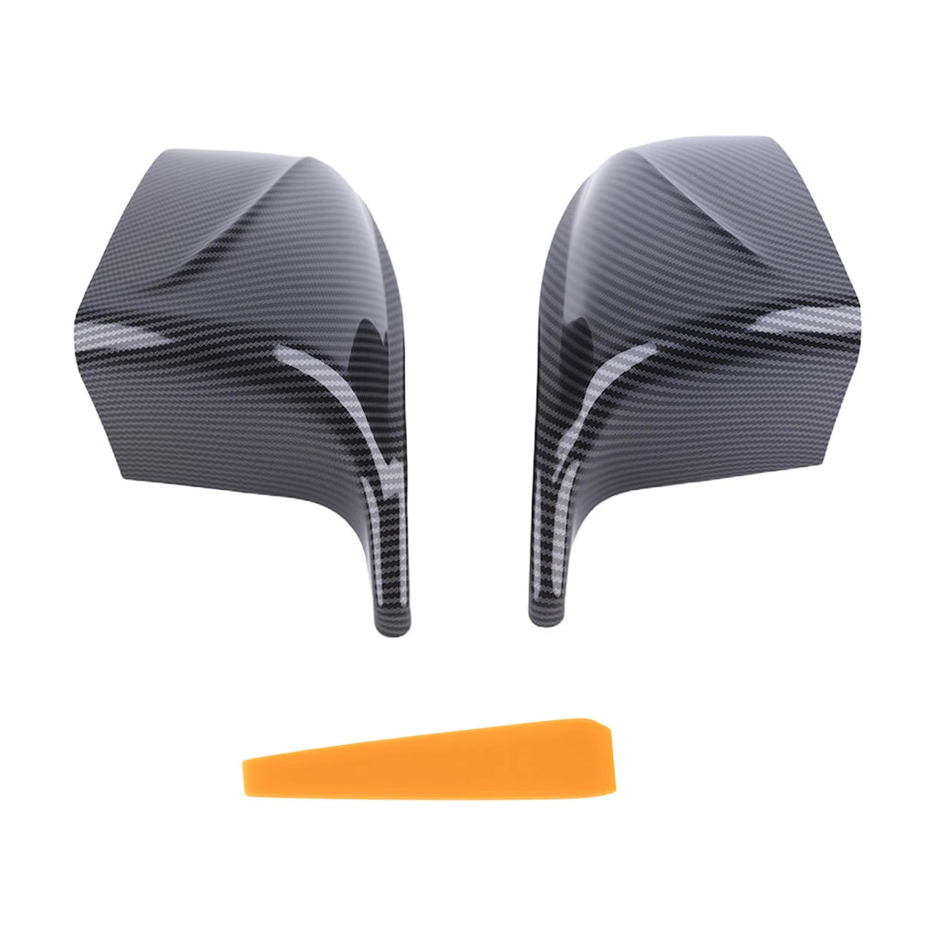 Door Mirror Guard for BMW X5 X6 (2007–2013) Carbon Fiber Pattern