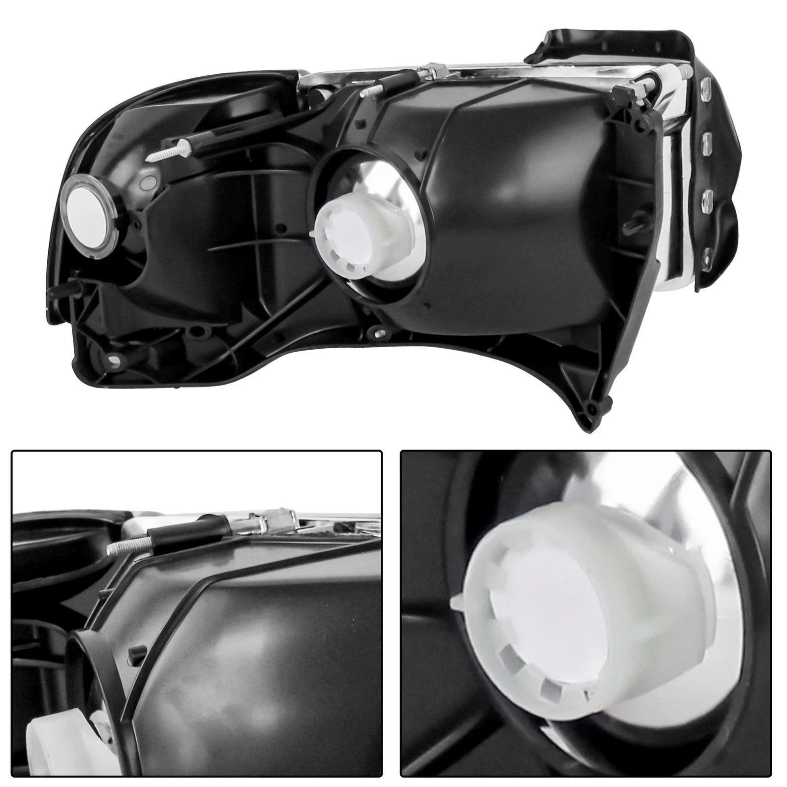 Pair Headlights for Dodge Ram 1500 2500 3500 (1994–2002)