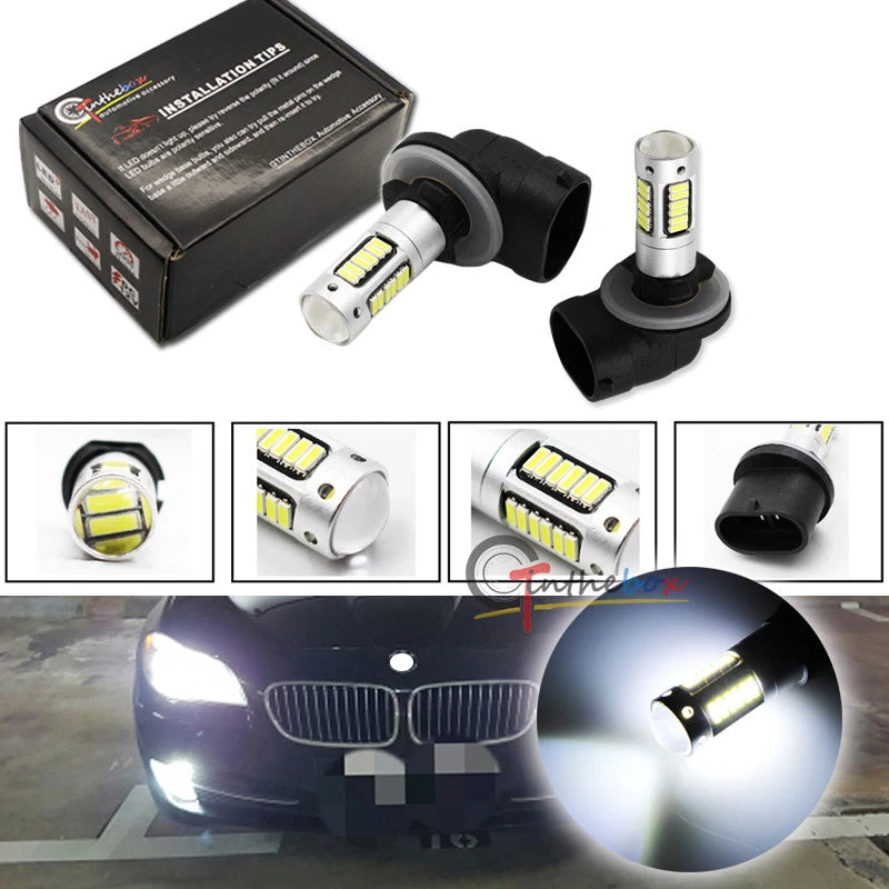 2X Super Bright 30-SMD LED Bulbs for Fog Driving Lights