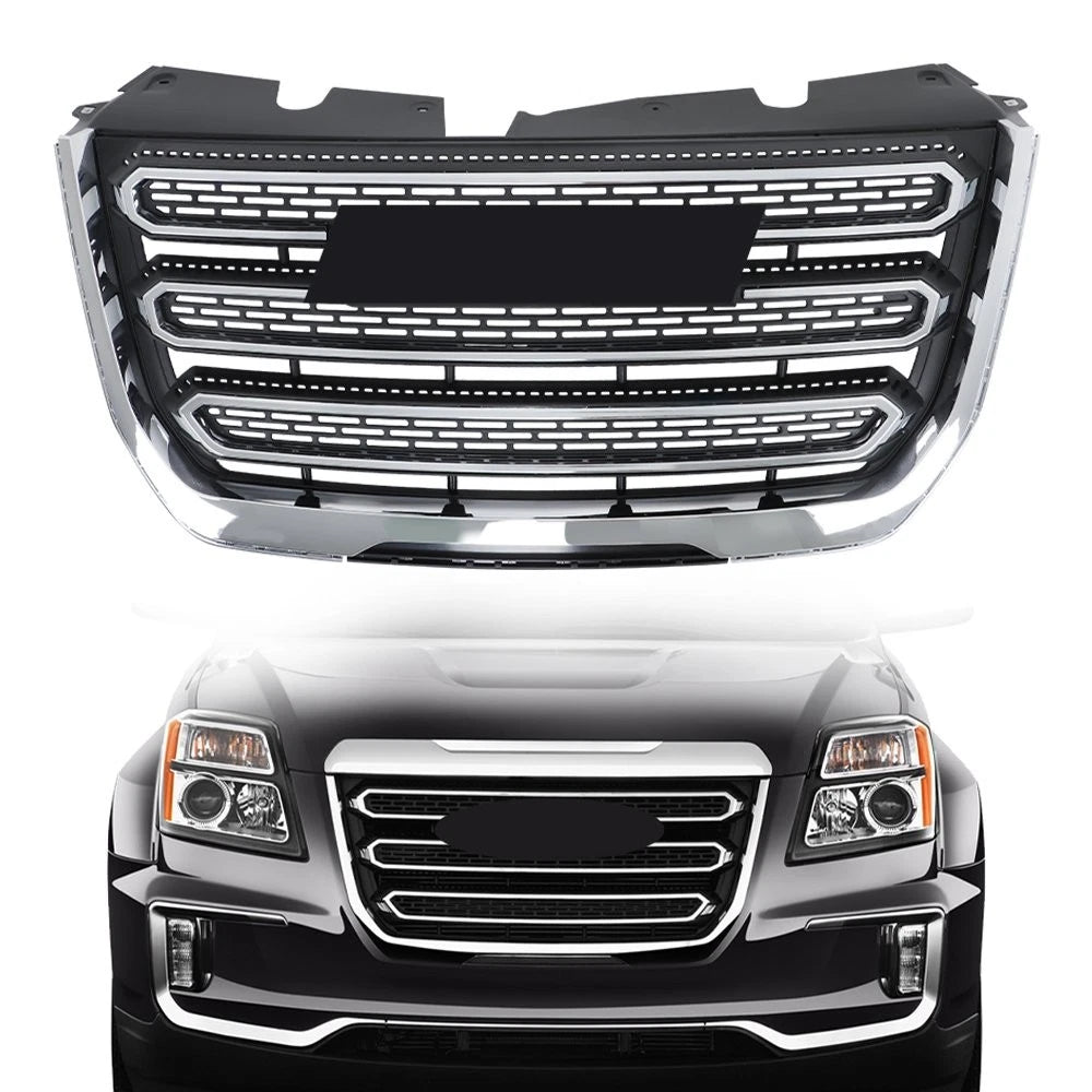 Chrome Plastic Front Upper Center Grille for GMC Terrain SLT (2016–2017)