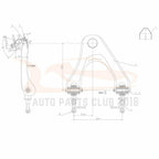 Set of 10 Control Arm Ball Joints Tie Rod Ends for Honda Accord (1994–1997)