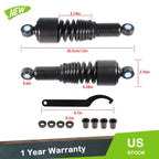 Pair of 10.5" Black Rear Shocks for Harley Sportster 883 1200
