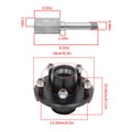 1" Square BT8 Spindle & 5x4.5" Bolt Circle Trailer Hub for Southwest Wheel