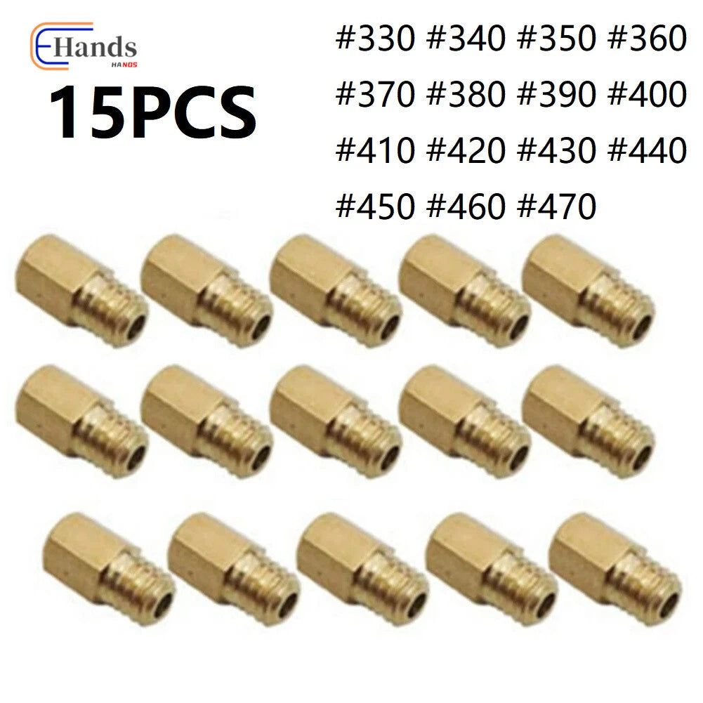 15X Hex Type Main Jets for Mikuni VM/TM/TMX Carburetor (330-470)