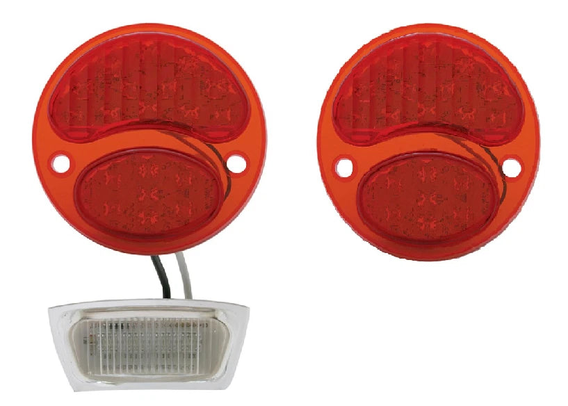 6 Volt LED Tail Light Conversion Inserts for Ford Model A (1928–1931)
