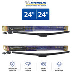 Set of 2 Wiper Blades for Kia (2002–2005) - Michelin Endurance XT Beam 24"