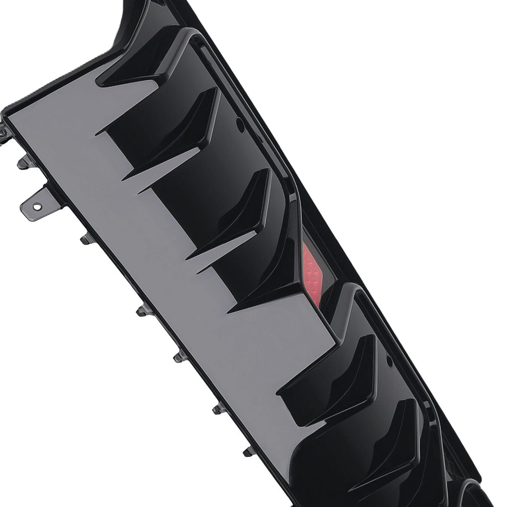 Rear Diffuser Lip Glossy Black for Benz W205 C63 C63S C43 AMG (2015–2021)