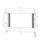 Replacement A/C Condenser w Receiver Drier for Jeep Grand Cherokee (2014–2021)