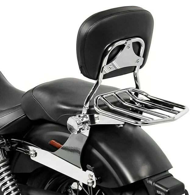 Sissy Bar Backrest + Luggage Rack for Harley Dyna Low Rider FXDL FXDX (2002–2005)