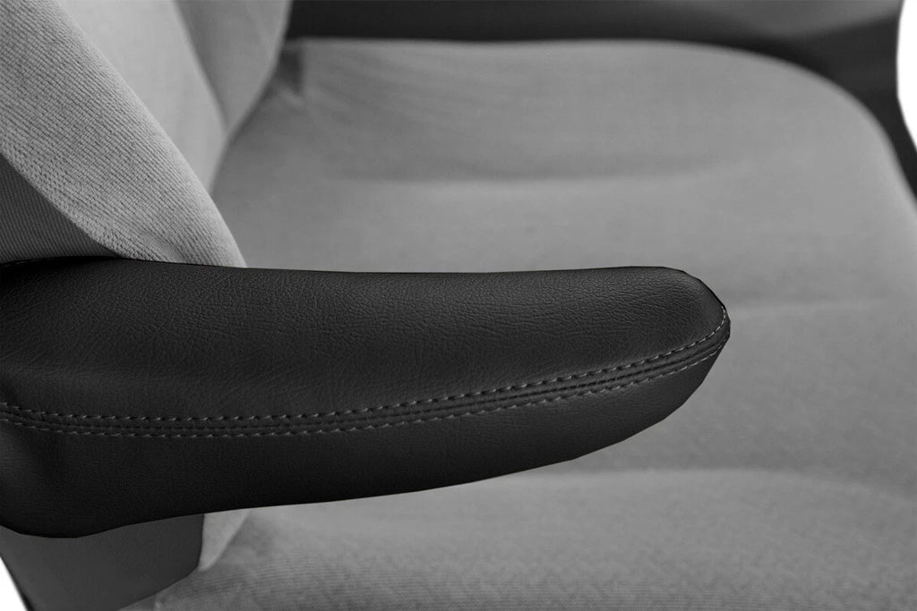 Leather Seat Armrest Cover for Dodge Grand Caravan (1996–2007) Black