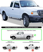 6in Stainless Steel Side Step for Ford Ranger Mazda B Super Cab (1998-2011)