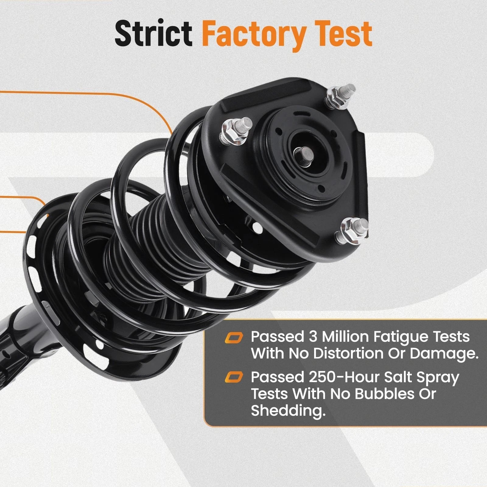 Front & Rear Struts with Sway Bar Links for Toyota Corolla (2014-2019)