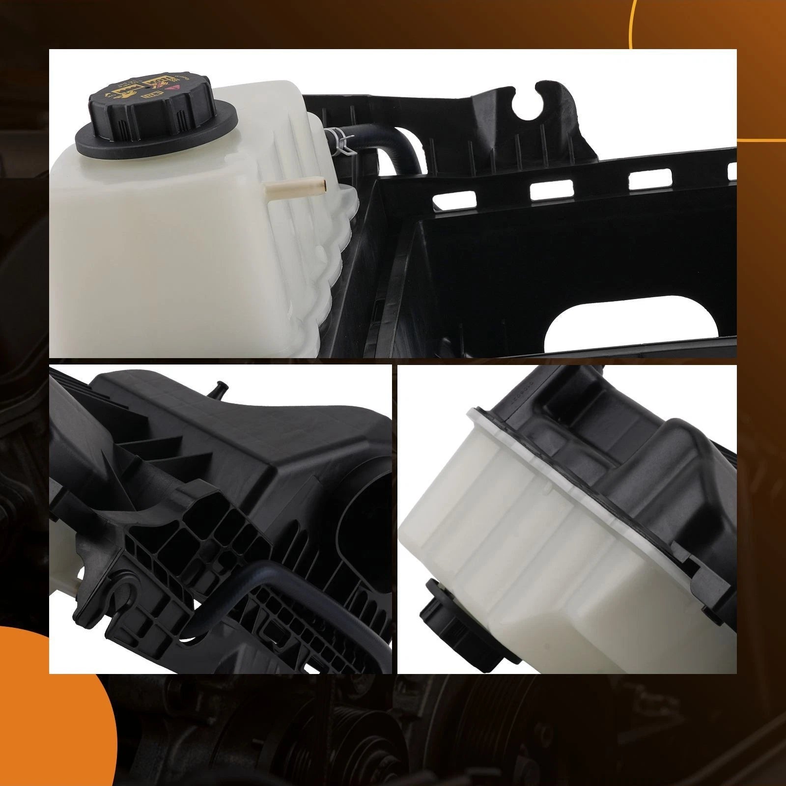 Coolant Reservoir Tank w/ Air Filter Tray for Ford F-150, Lincoln (2011–2017) 8C3Z8101A