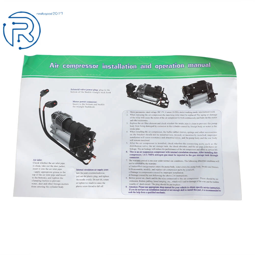 Air Suspension Compressor Pump for Porsche Panamera (2010-2016)
