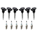 Set of 6 Ignition Coils & Denso Iridium Spark Plugs for Audi A6 Allroad Quattro