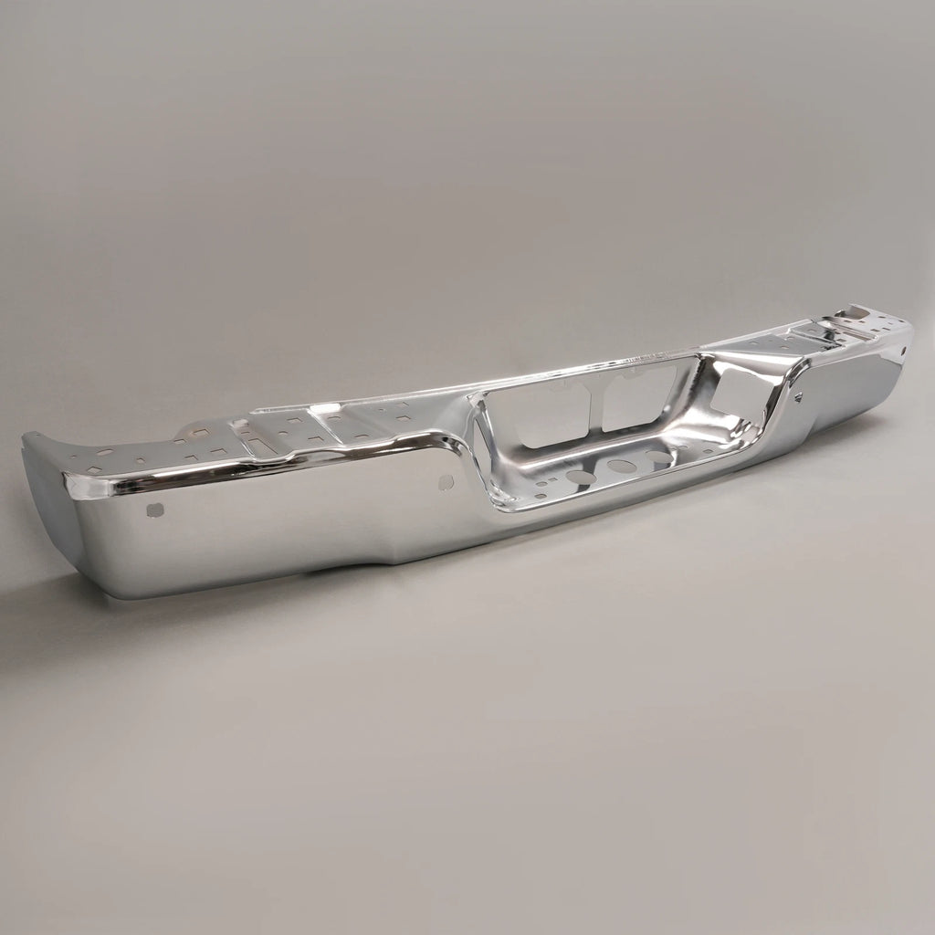 Steel Chrome Rear Step Bumper for Toyota Tundra (2007–2014) with Sensor Holes