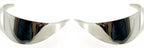 Headlight Trim Cover Shield for Pair 5-7 Inch Bulb Chrome Fits Universal (–)
