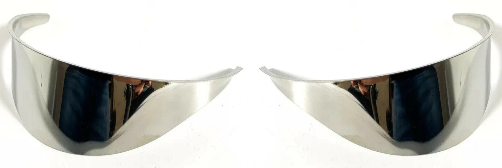 Headlight Trim Cover Shield for Pair 5-7 Inch Bulb Chrome Fits Universal (–)