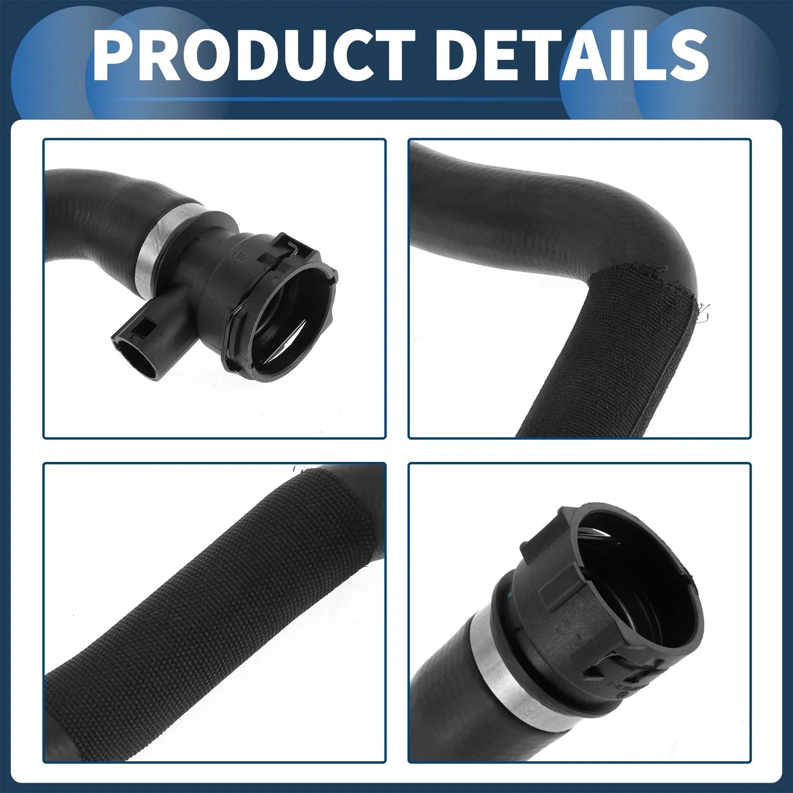 Radiator Coolant Hose for BMW 540i (1999-2003) 740i/740iL (1998-2001)