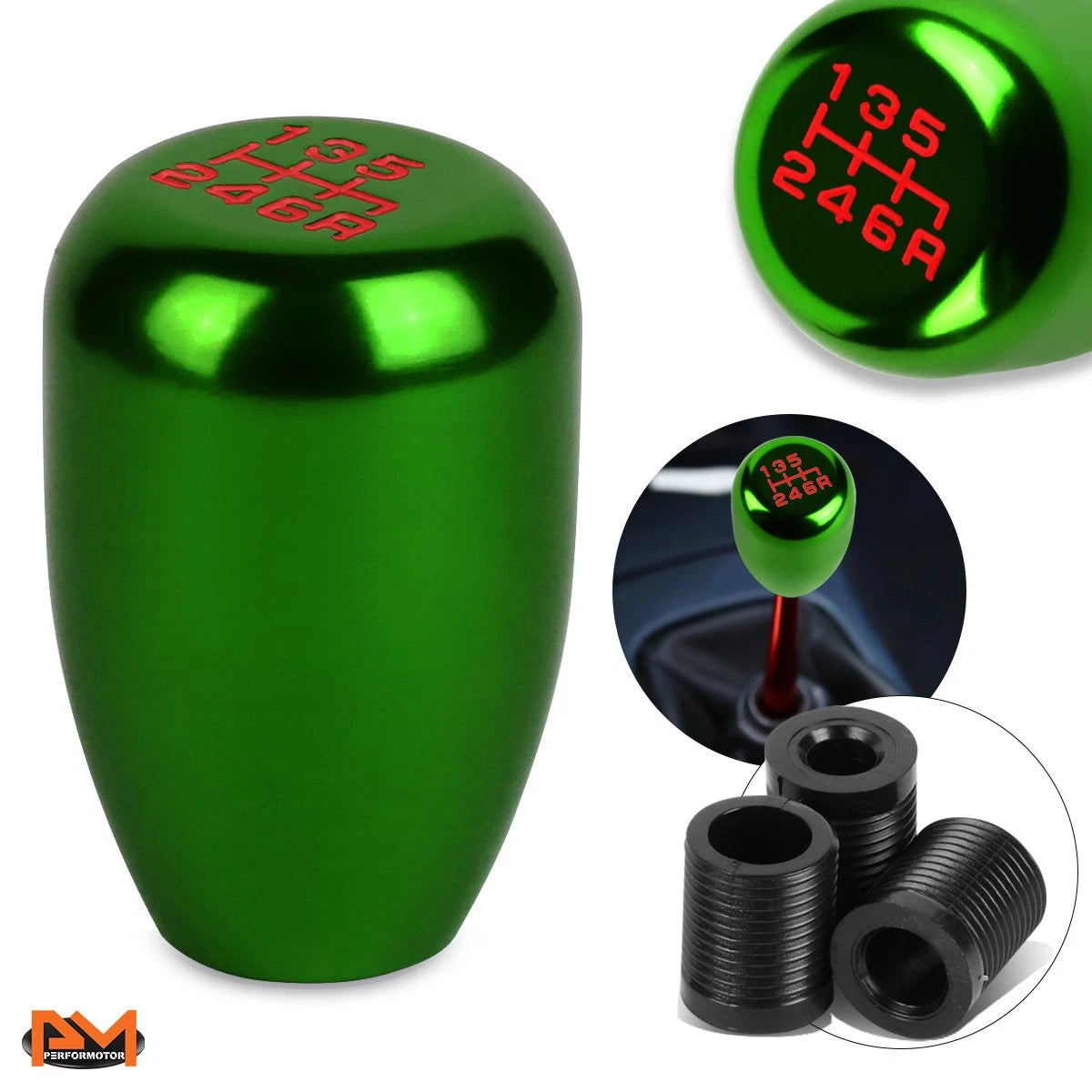 6-Speed Manual Transmission Short Throw Shift Knob for Universal Models