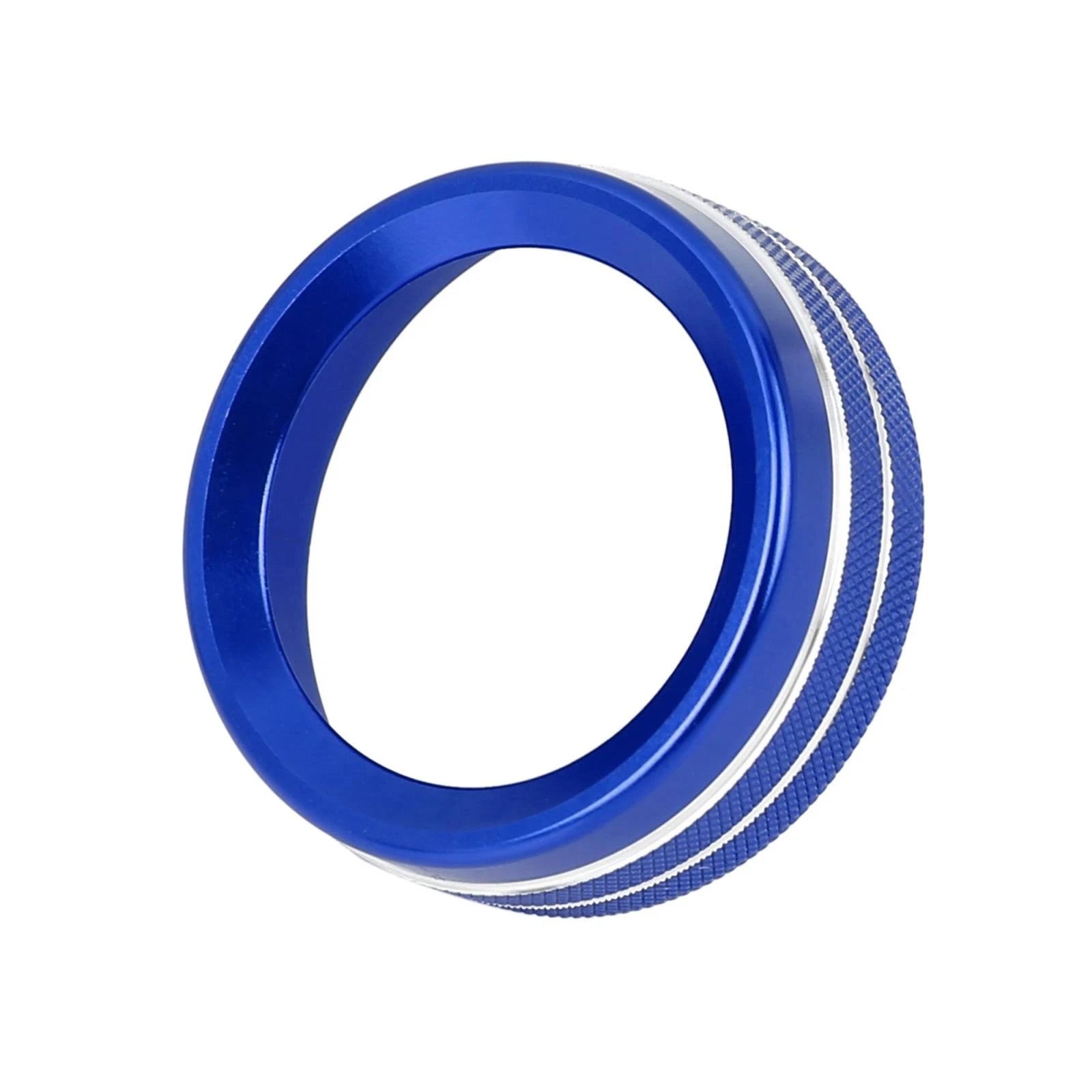 3pcs Blue AC Climate Control Ring Knob Trim Cover for Dodge Challenger (2015–2023)