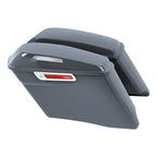 4" Stretched Hard Saddlebag for Harley Electra Glide, Street Glide (2014–2024) Gunship Gray
