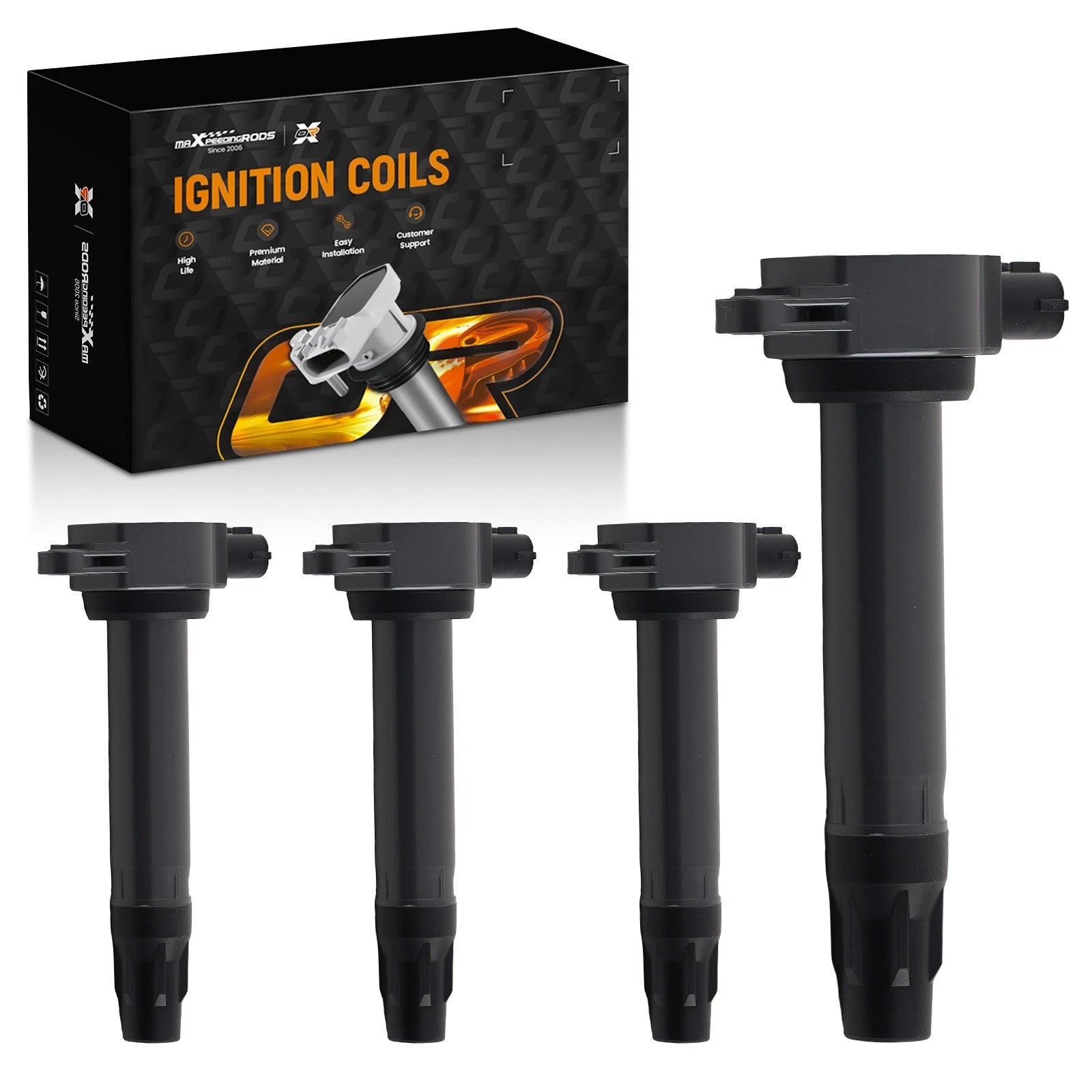 4X Ignition Coil for Mitsubishi Lancer 2.4L (2011–2012) UF589 1832A016 GN10519
