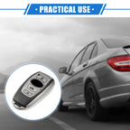 Set of 4 Button Smart Remote Key Shell for Subaru Ascent (2019–2022) TPU Silver Tone