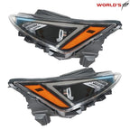 Set of 2 Headlights for Hyundai Elantra (2019–2020) Black Housing
