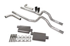 Dual Exhaust Kit 3" 2 Chamber Side Exit BSW Tips for Ford F-Series (1962–1966)