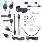 13pcs Front Ball Joint Tie Rods Pitman Arm Kit for GMC Sierra 1500 (1999–2006)