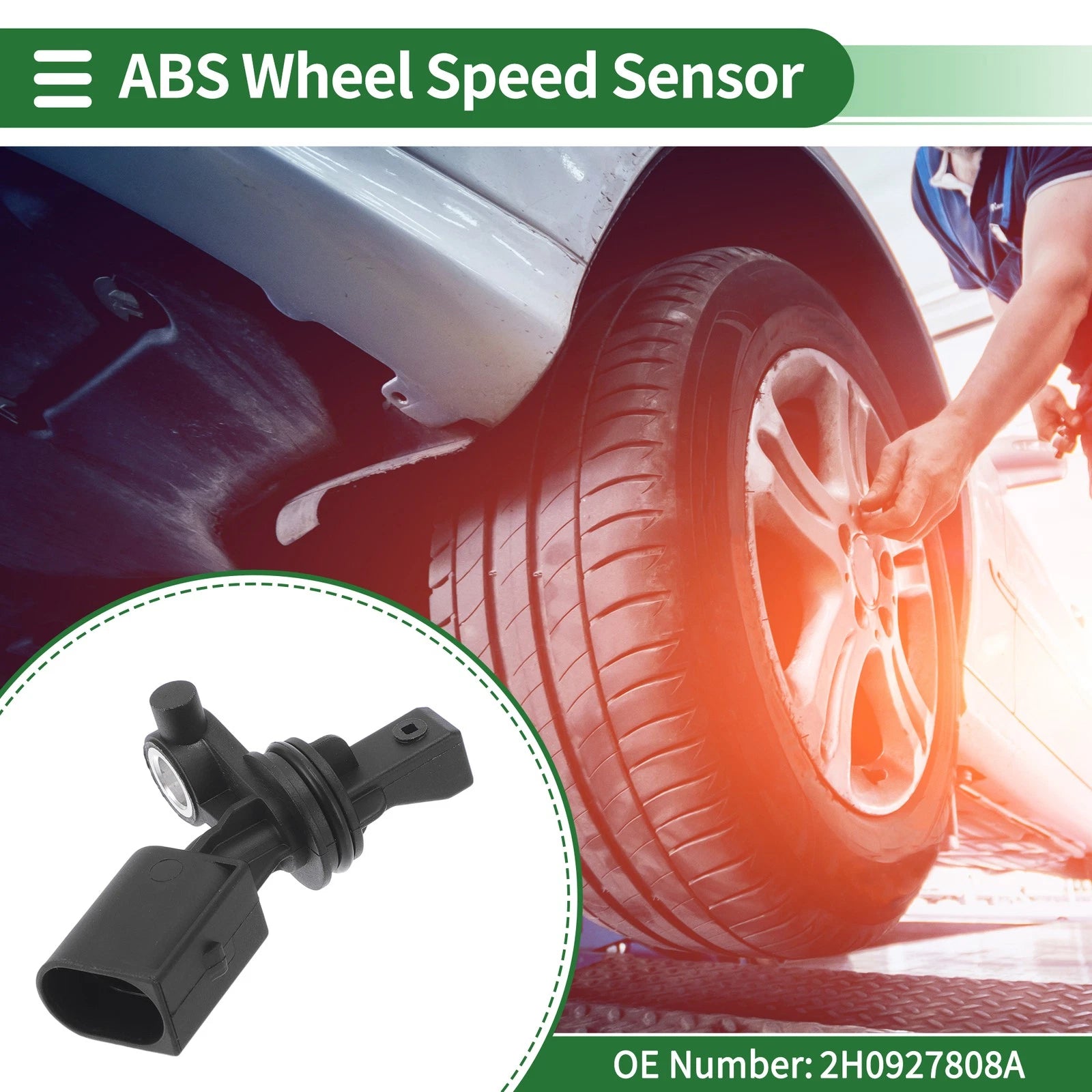 ABS Wheel Speed Sensor No.2H0927808A for Audi A3 (1998–2001)