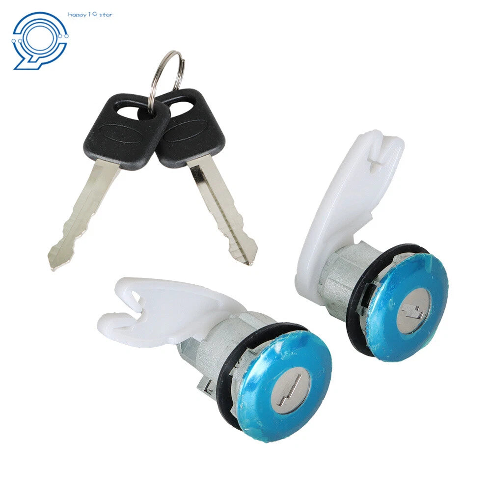 Set of 2 Door Lock Cylinders & Keys for Ford Truck Explorer Ranger (1992–Present)