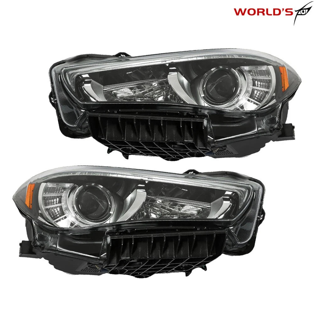 Headlights Pair for Infiniti Q50 (2014–2022) LED DRL Projector