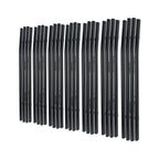 Chrome Vertical Black Stainless Billet Grille Insert for Jeep Wrangler (1997–2006)