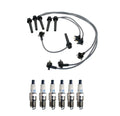Denso 8mm Wire Set & 6 Double Platinum Spark Plugs for Ford Mercury V6