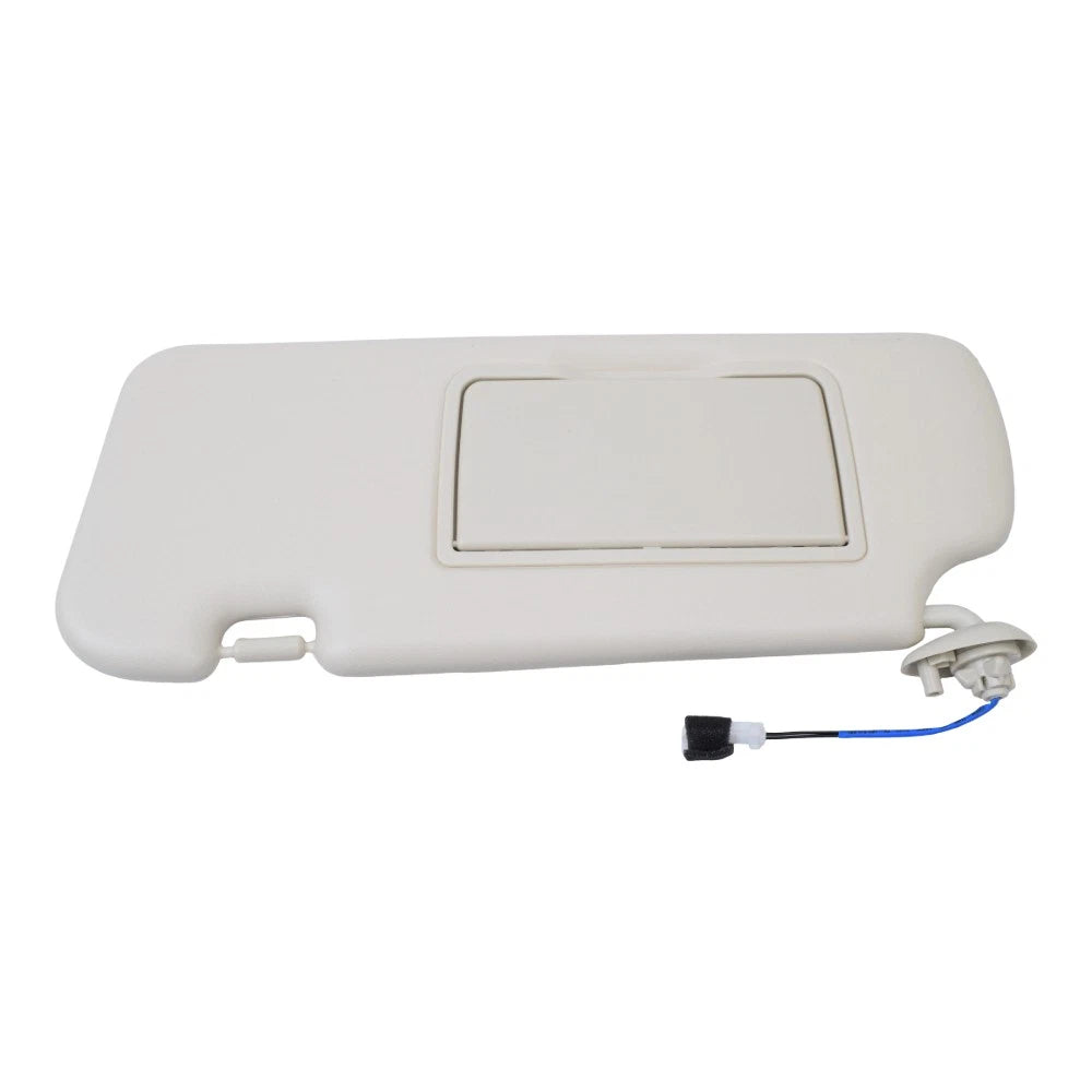 Left Driver Side Beige Sun Visor with Light & Mirror for Honda CR-V (2012–2016)