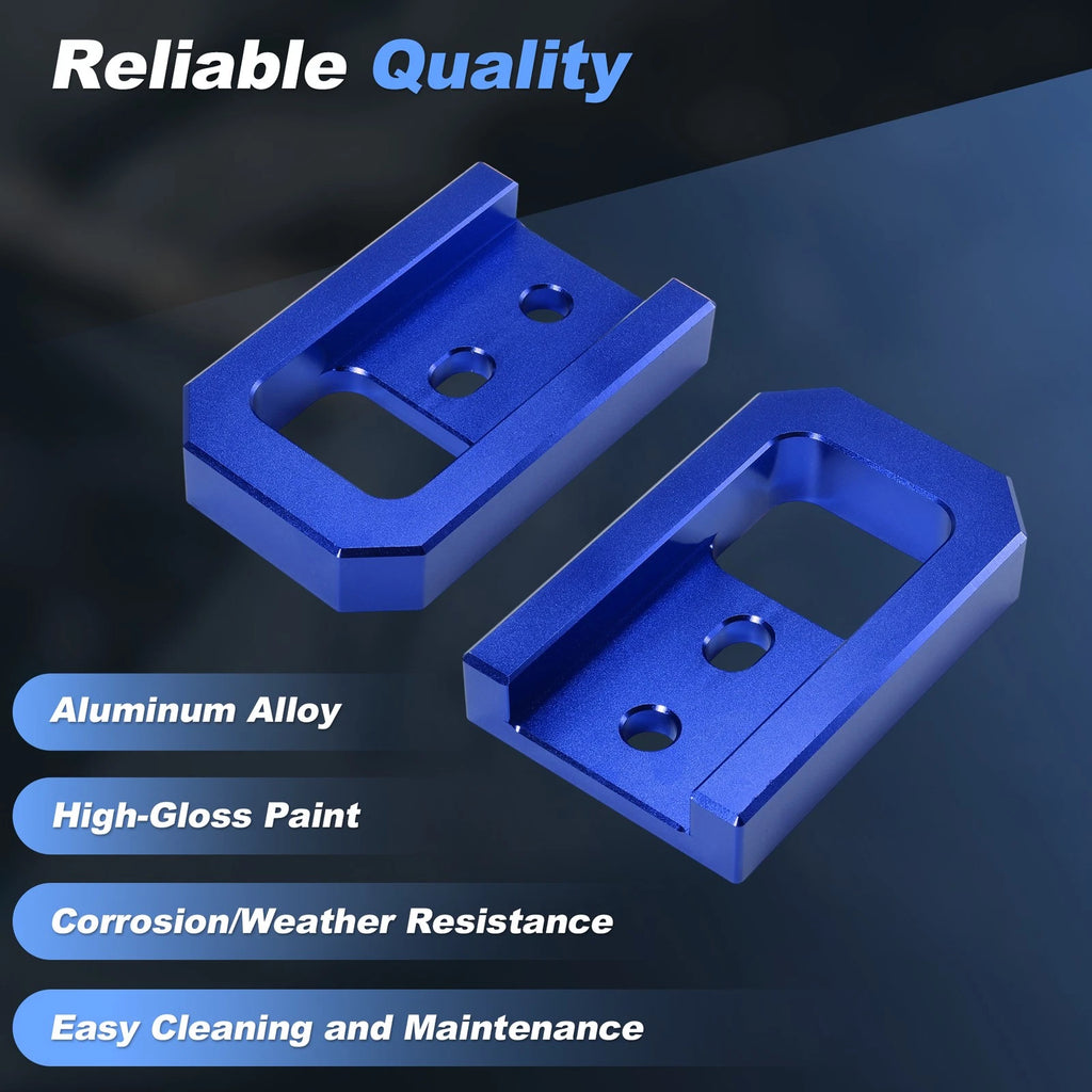 Front Tow Hooks for Toyota Tacoma 4Runner Land Cruiser 250 (2024–2026) 2pcs Blue