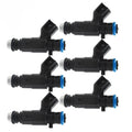 Set of 6 Fuel Injectors for Cadillac SRX CTS STS and Buick LaCrosse (2004–2008)