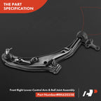 Front Right Lower Control Arm with Ball Joint for Nissan Sentra (2000-2006)