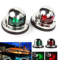 Set of 2 Stainless Steel LED Bow Navigation Lights for Marine Boat Yacht