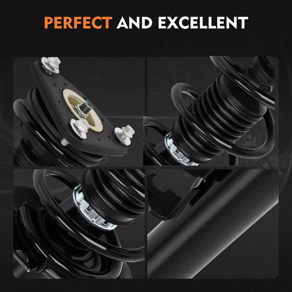 Pair Front Complete Strut & Coil Spring Assembly for Ford Focus (2013–2018)