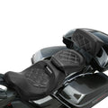 Driver Passenger Seat w/ Backrest for Harley Touring Street Glide (2014–2023)