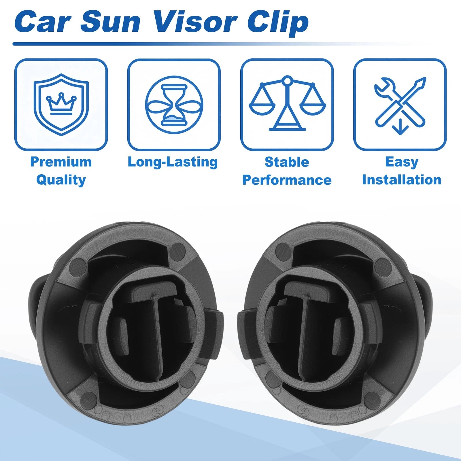 Sun Visor Clip for Volkswagen Tiguan (2016–2022) Black 5G0857561A