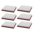 Set of 6 Wix WA10254 Air Filter Panels for (Cellulose)